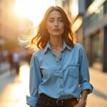 Chemise en jean femme : 9 looks simples et stylés à adopter sans effort