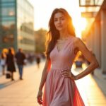 Looks simples et élégants pour associer bottes et robe féminine