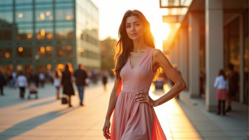 Looks simples et élégants pour associer bottes et robe féminine