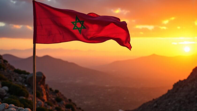 Exploration du Maroc : Signification profonde des couleurs et symboles du drapeau marocain