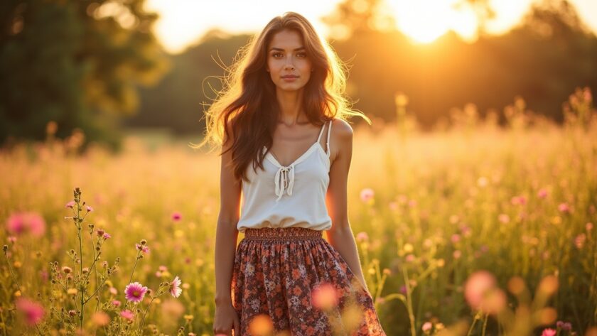 Les secrets pour adopter avec style la jupe longue bohème