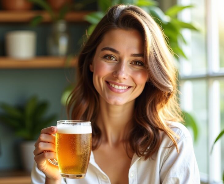 La bière : l'élixir effervescent pour des cheveux éclatants de beauté chez les femmes