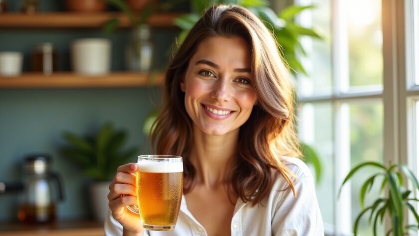 La bière : l'élixir effervescent pour des cheveux éclatants de beauté chez les femmes